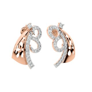 Jayme Round Diamond Stud Earrings